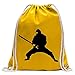 Kiwistar Ninja Fun Sac à Dos Sport Sac de Remise en Forme Gymbag Shopping Coton avec Cordon
