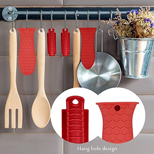 Evahom Silicone Hot Handle Holder, Heat Resistant Potholder Cookware Handle Cast Iron Skillets Handles Grip Covers For Cast Iron Skillet (Red) #TOP3