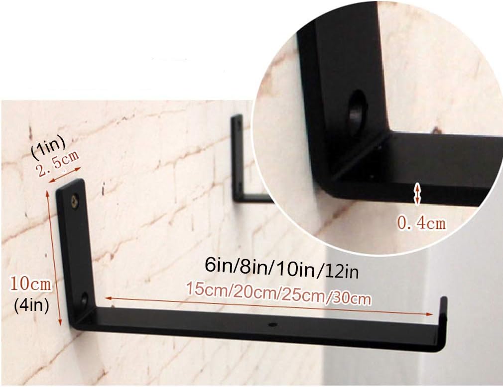 Shelf Brackets, Heavy Duty Shelf Brackets ,Shelf Brackets Industrial,Heavy Duty Metal Wall Mounted Shelf Brackets with Lip,L Type Shelving Support Brackets,Book Shelf Bracket,Floating Shelf Bracket,In