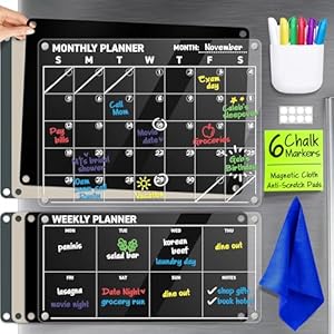 Joyousa AC01 Acryl-Kühlschrankkalender 2 Stück