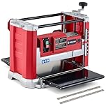ZELCAN 33 cm Benchtop Thickness Planer, 15A 2000W Wood Planer Machine with Dual Blades & 20000 Cuts per Min, Electric Planer with Extended Infeed & Outfeed Table Dust Chute for Woodworking