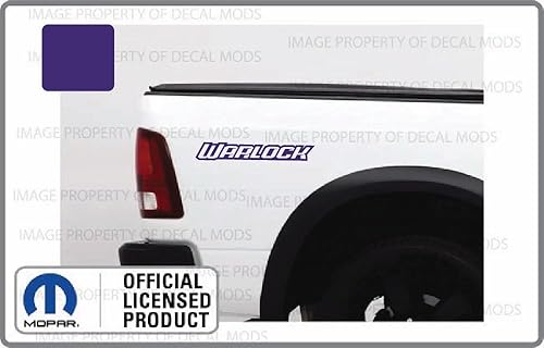 Miniatura 2 de Decal Mods Warlock Bedside Graphic DecalSticker fits Dodge Ram (Set of 2) Purple - CPURPLE  SD3W0