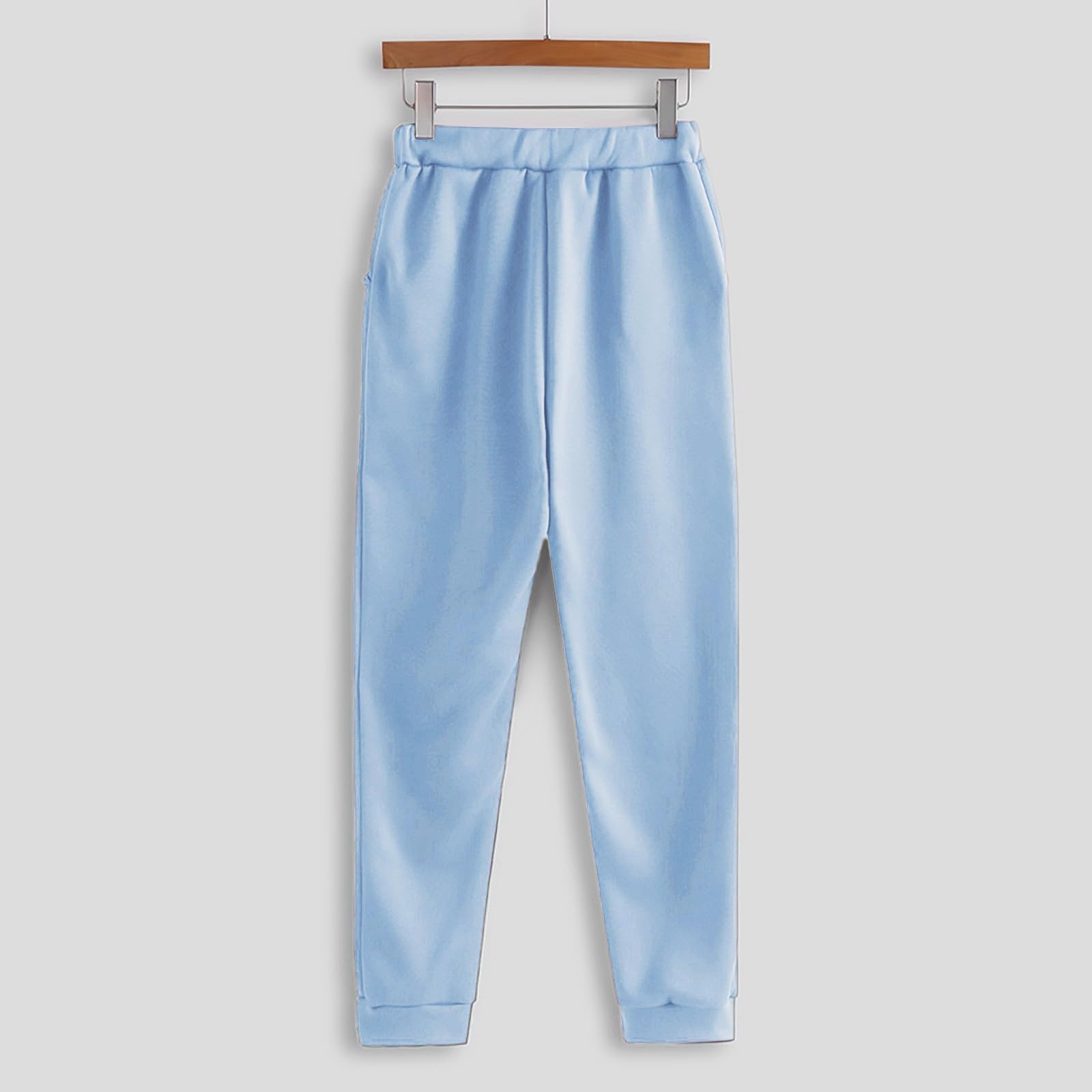 Tenue de loisirs pour femme - Ensemble pyjama côtelé - 2 pièces | Sweat à capuche à manches longues et longue taille élastique, pantalon de loisirs, pyjama avec cordon de serrage et poches