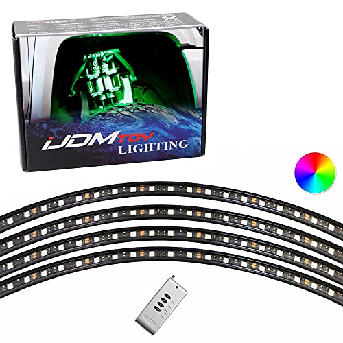 Set de 4 Lámparas LED Multicolor RGB para Ruedas miniatura 1