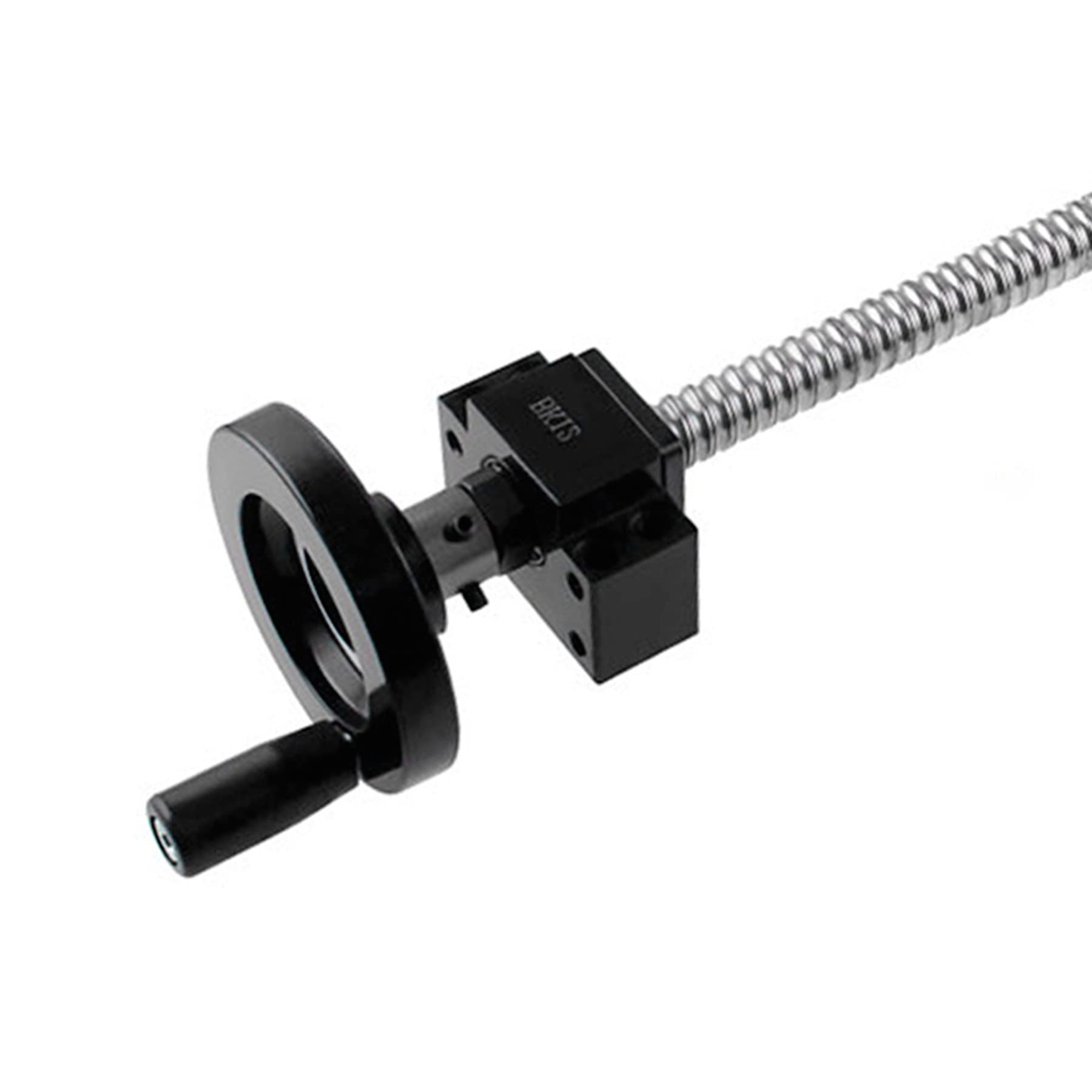 ANWOKIT Round Handwheel Revolving Handle Hand Wheel with Revolving Handle Grip for SFU1605 Ball Screw Grinder Machines (Outer Dia 80mm Inner Dia 10mm)