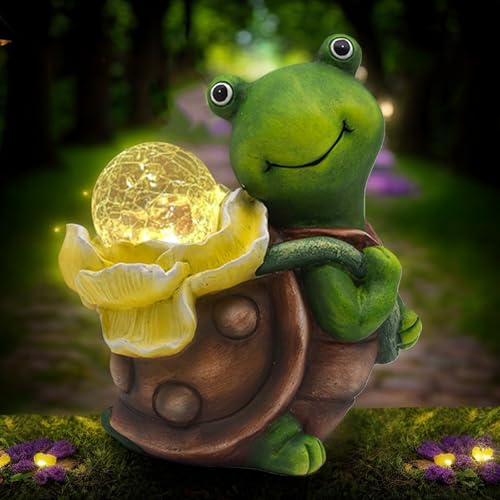 Solar Garden Turtle Statue with LED Lantern - MaikallRish