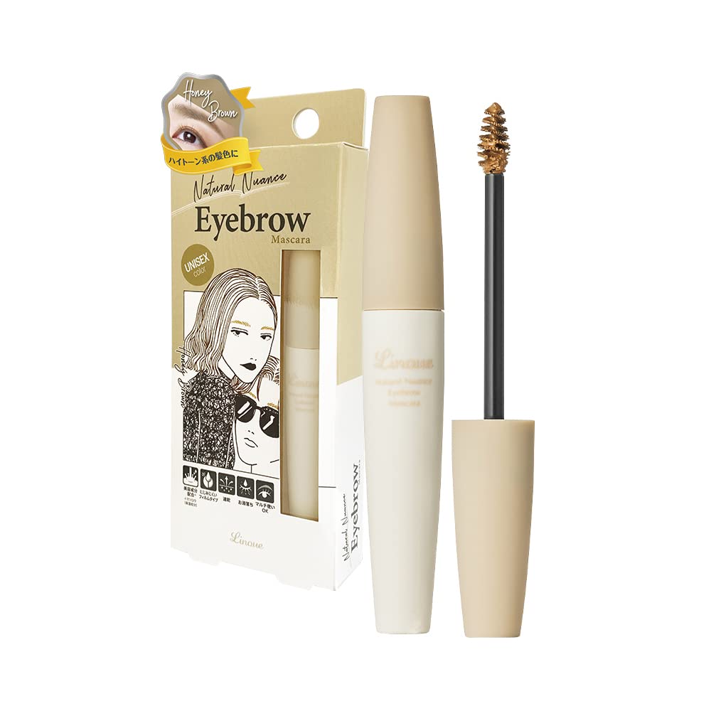 Rinue NNM-01 Eyebrow Mascara, 01, Honey Brown, 0.3 oz (8 g