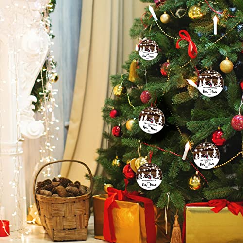 2022 Ceramic Christmas Tree Ornaments, Rustic Christmas Decorations,First Christmas In Our New Home Ornament, Wedding Gifts For Couple, Decoration Newlywed Christmas Bauble #TOP5