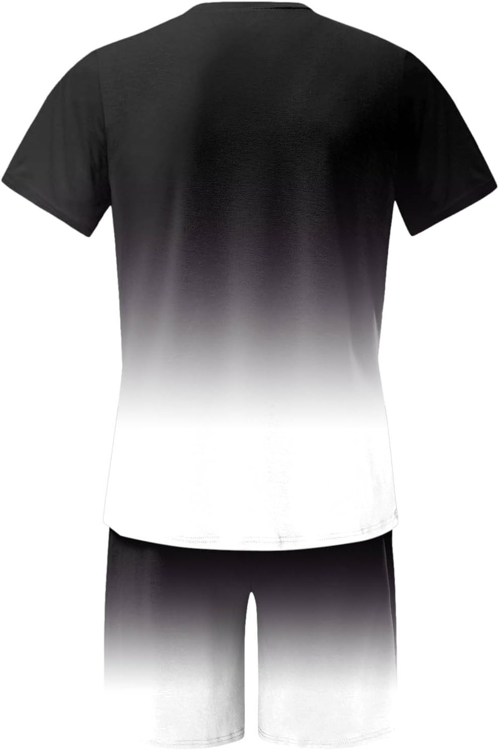 Boys Spring Outfits Athletic Sets Gradient Letter Print Short Sleeve Tee and Loose Shorts Casual Two Piece Clothing