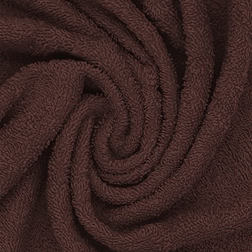 Sassoon Anatolia 1 Piece Cotton Face Towel/Hanky in 500 GSM (30cm X 30cm) - Cocoa - Image 3