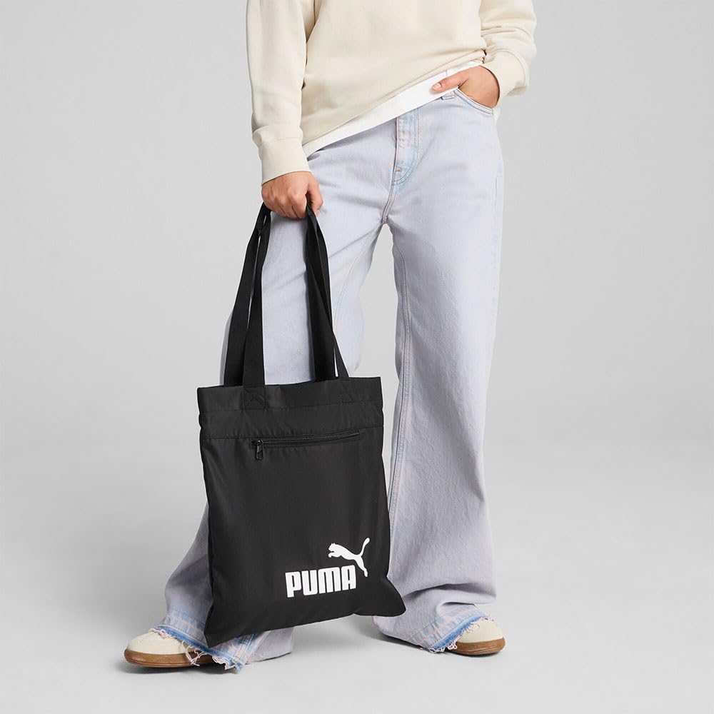 Puma PUMA PHASE - Bolsa de mano plegable PUMA negra para PUMA Negro, talla única, PUMA Negro, One Size, Bolsa de mano