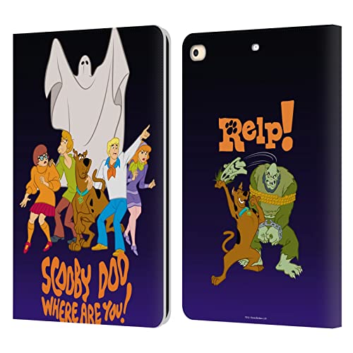 Étui portefeuille iPad 9.7 Scooby-Doo en cuir Mystery Inc Housse protection