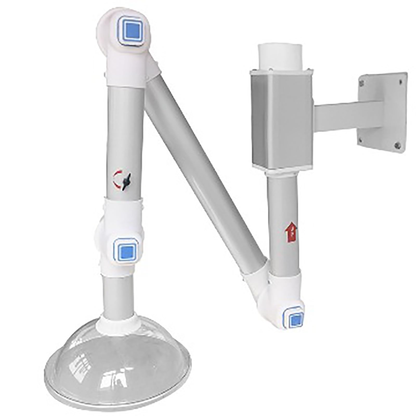 Cappa aspirante fumi, sistema di ventilazione rotante a 360° per laboratori e fabbriche, filtrazione dell'aria efficace per ambienti industriali