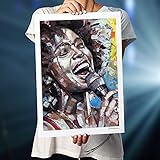 Whitney Houston Poster 50x70 cm