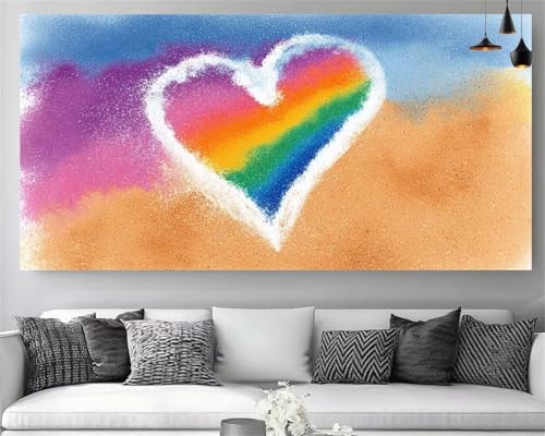 Broderie Gem Art et strass point de croix : canevas diamond painting adulte XXL à faire soi-même