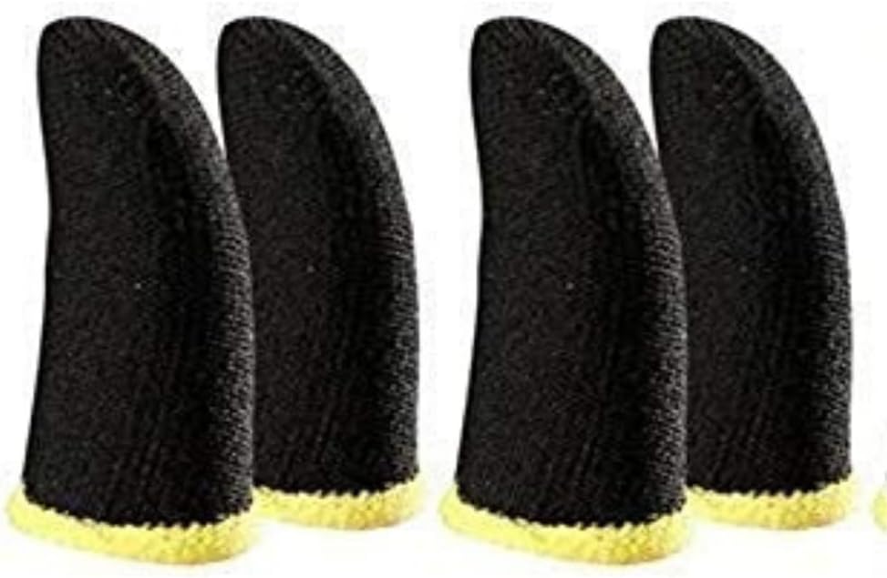 RKD World PUBG/BGMI Finger Sleeve Thumb Grip Sweatproof Smooth & Responsive Touch (1 Pack Contains 2 Piece) Set of 2 (Set of 2)