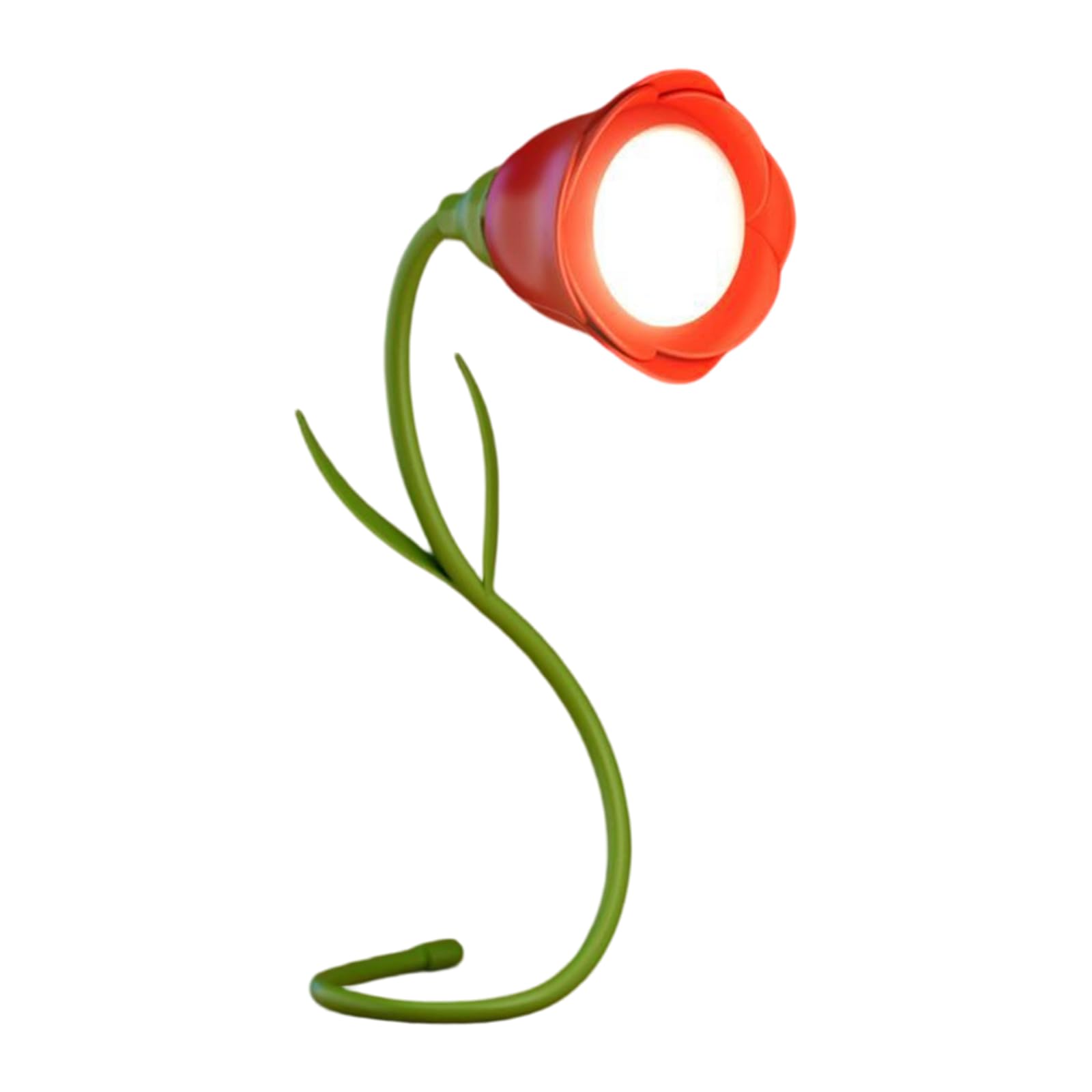 Kaeltsyn Dimmable Room Atmospheres Bedroom Lights Rechargeable Flower LED Desk Lamp Ornament Night Light Enduring Bendable Night Light