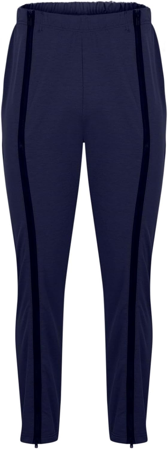 Cambkatl Men's Convenient Zip Closure Sweatpants - Versatile Elastic Waist Stretch Loose Outdoor Athletic Lounge Pants