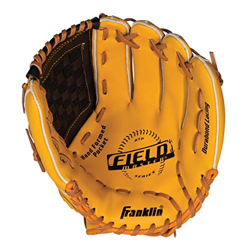 Franklin Sports Baseball and Softball Glove - Field Master - Baseball and Softball Mitt , 14" - Basket Web, Tan
