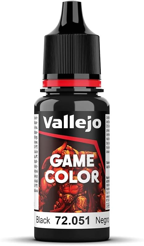 Vallejo Black Game Color 1 Paint, 17ml