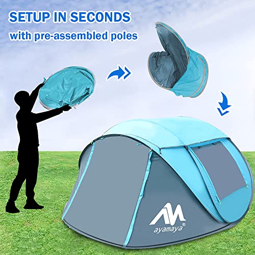 AYAMAYA 4 Person Pop Up Tent