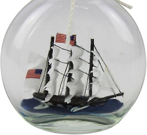 Miniatura 2 de Handcrafted Nautical Decor USS Constitution Model Ship in a Glass Bottle 4" - Ship in a Bottle - Model Boa