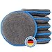 CARBIGO® 6X Profi Applikator Pads – Perfekt für das gleichförmige Auftragen von Politur, Wachs und Pflegemittel – Weicher Mikrofaser Handpolierschwamm – Vielfältig anwendbarer Politur Schwamm 12x2cm
