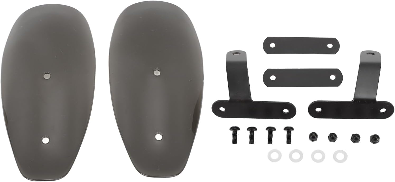 Universal Motorcycle Handguards, Dirt Bike Hand Guards, Universal Hand Guards, Reduce Wind, for Off Road ATV, Most Motorcycle Pit Dirt Bike Motocross, Electric Bike (Smoky)