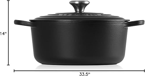 Miniatura 194 de Le Creuset 9 Qt. Signature Horno holandés redondo con pomo de acero inoxidable grabado Artichaut