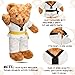 Civaner Taekwondo Uniform Outfit Bear Clothes with Belts, Bear Not Included, Fit 12-16 in, Clothes for Taekwondo Uniform Stuffed Animal Clothing for Birthday Gift Party