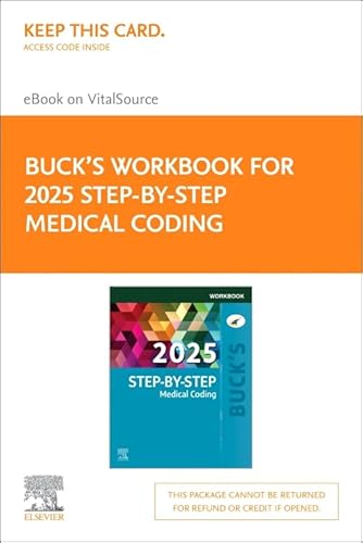 Buck's Workbook for Step-by-Step Medical Coding, édition 2025 - Livre électronique Elsevier sur VitalSource (carte d'accès au détail)