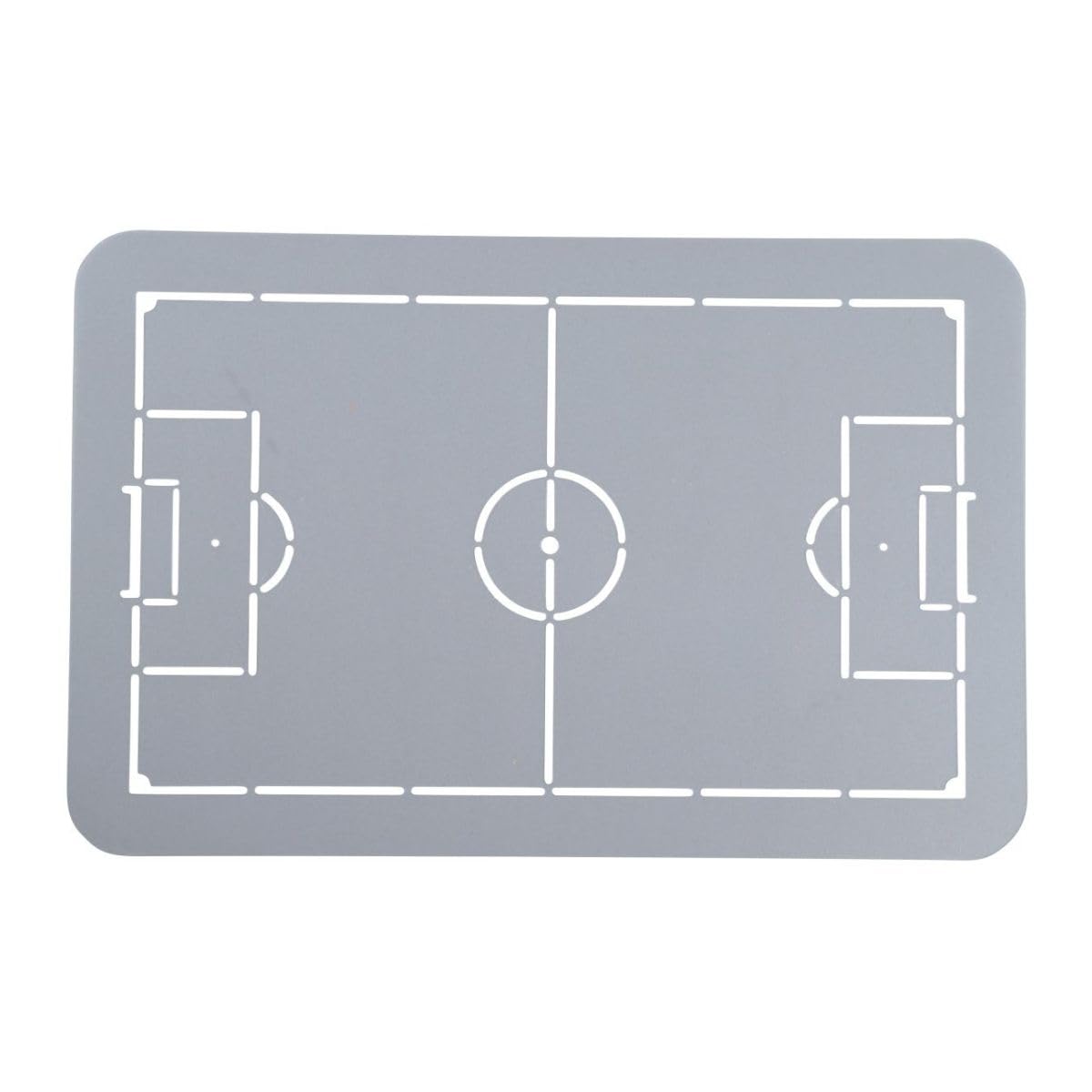 Zenker 62290 Plaque de four avec pochoir pour gâteau terrain de foot, moule à gâteau terrain de football avec pochoir, Acier, 42 x 29 cm