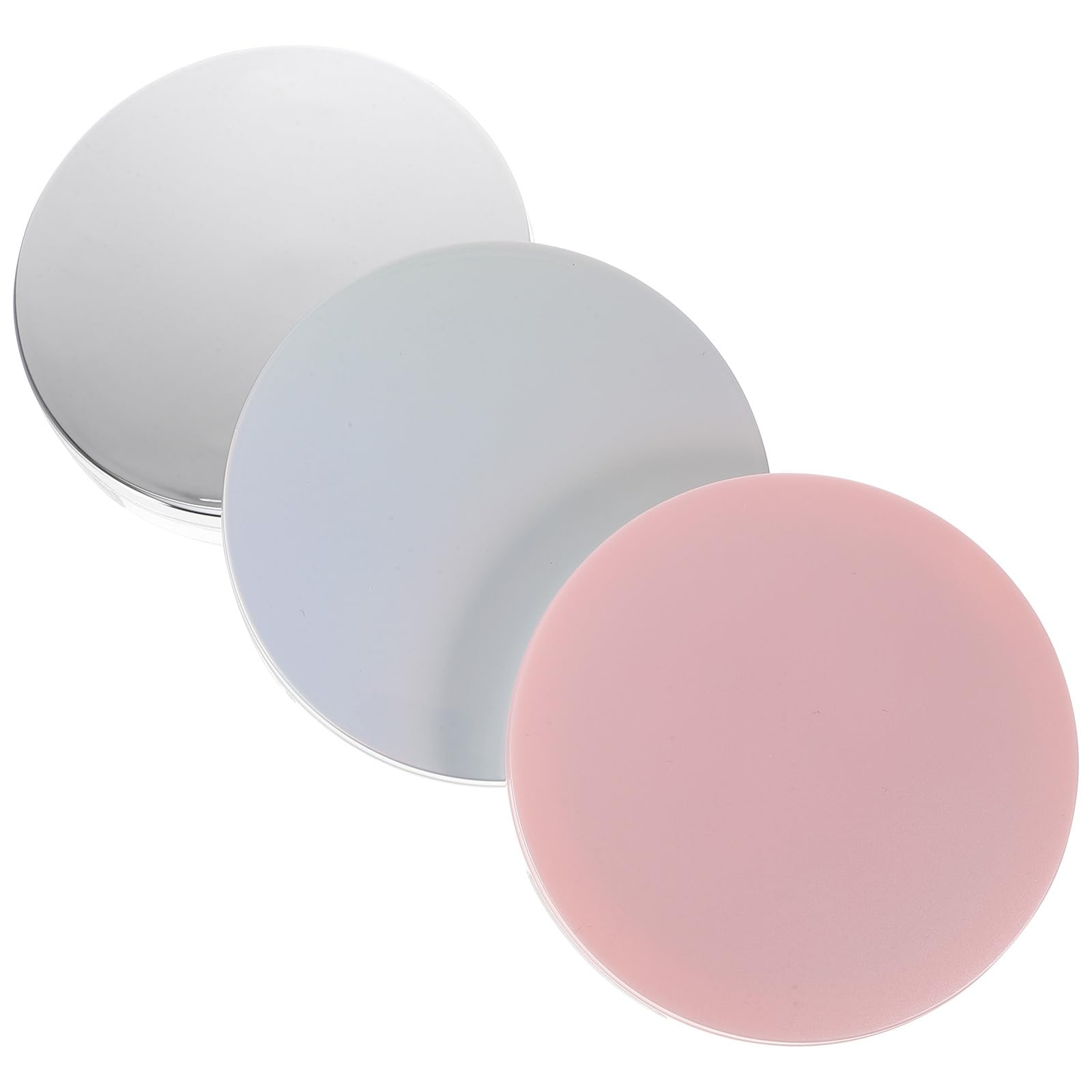 FOMIYES Makeup Sponge 3pcs Loose Powder Compact Container Empty Portable Plastic DIY Makeup Powder Case Slim Box Reusable Puff Case for Home Travel 5g Blush