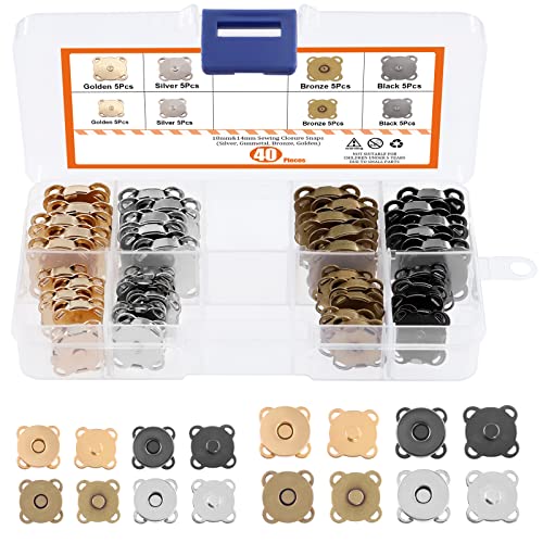 Boutons-pression à coudre Rustark pour mercerie loisirs créatifs couture et cuir