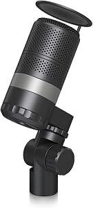 TC Helicon GoXLR MIC Microphone de diffusion dynamique avec filtre anti-pop intégré | Microphone dynamique professionnel XLR | Noir