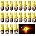 EverBright 20PCS YellowT10/194 168 W5W 5 SMD 5050 LED Bulb Suitable for Car Replacement Lights Wedge/License Plate/Instrument Lamp Door/Width/Reading Light Interior Lamp