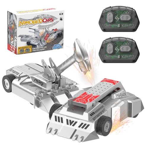 Cetuai Remote Control Battle Robots, 2-Player RC Fighting Toys for Kids Wireless Fighting Robots STEM Toys 2.4 GHz Wireless Game Set Birthday Gifts for Boys and Girls Age 3+ (Grey)