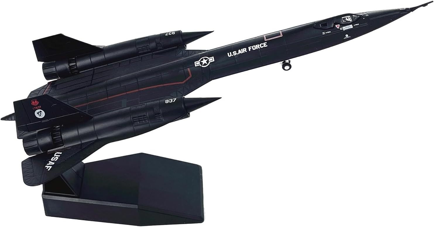 1:144 United States Air Force SR-71 Blackbird Strategic Reconnaissance Simulation Aircraft Model Aviation Aircraft Kits for Collection and Gift US