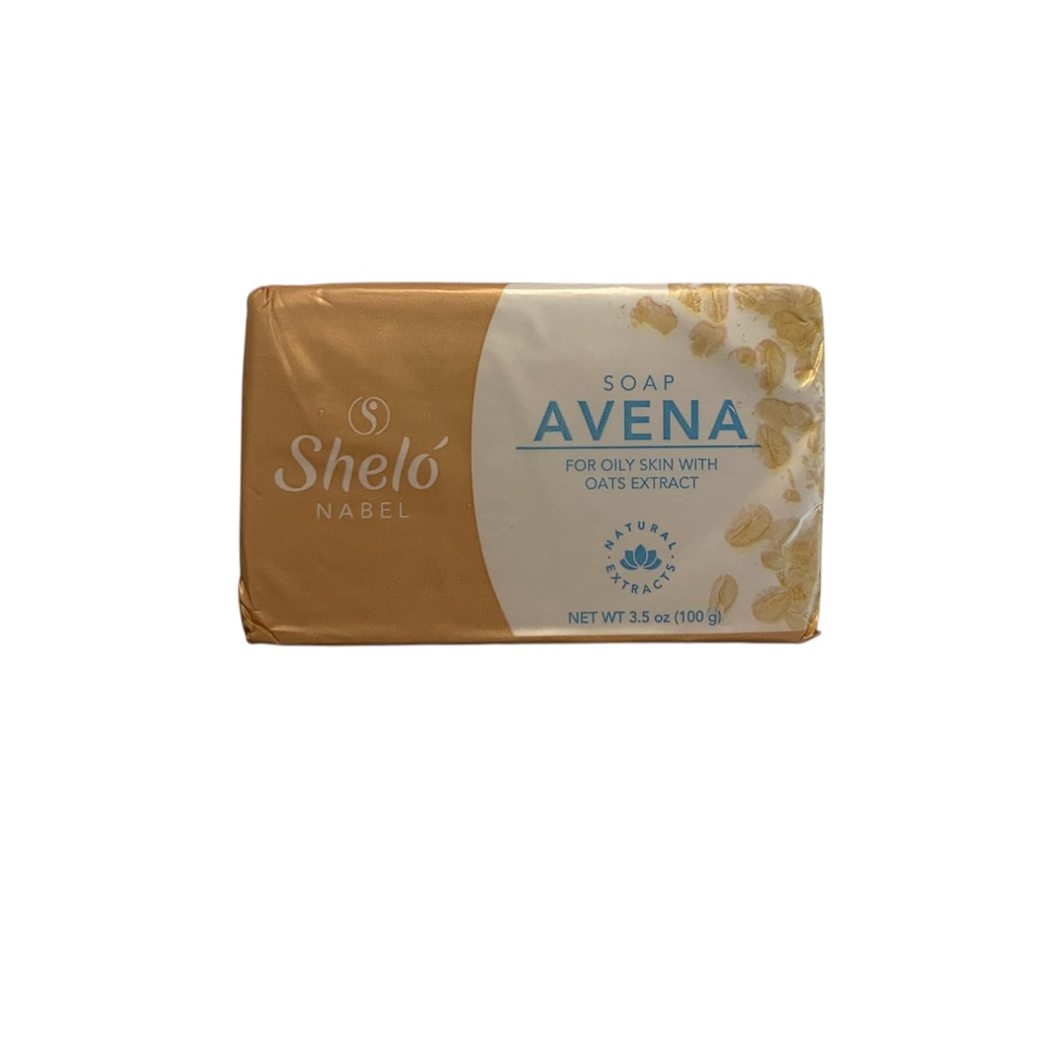 Shelo Nabel Avena Soap with Oats Extract for Oily Skin, 3.5 oz