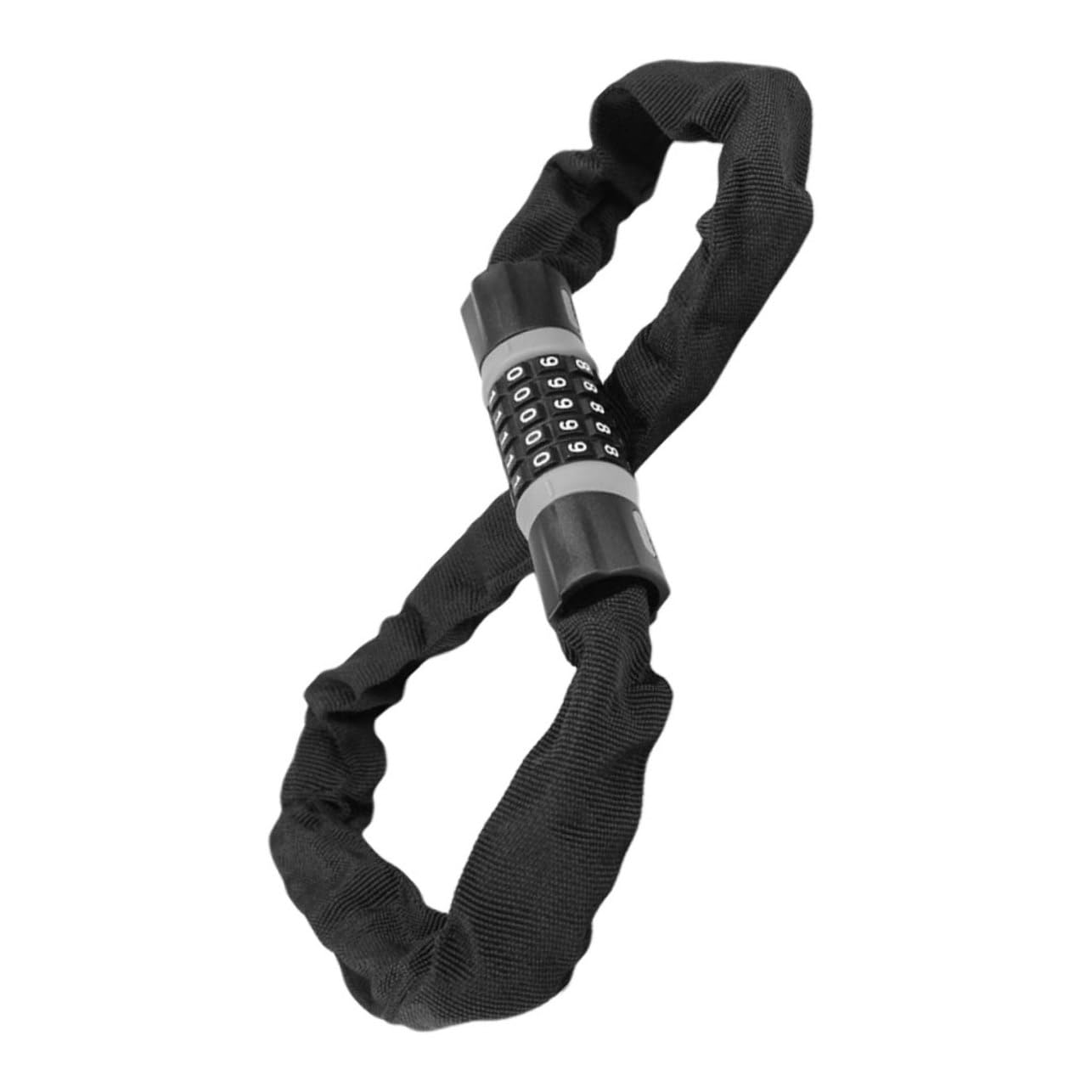 Catena Bloccacoda Acciaio Carbonio Con Combinazione Sicura Per Biciclette e Antiruggine Multiuso Per Caschi Borse Da Spiaggia e Bagagli