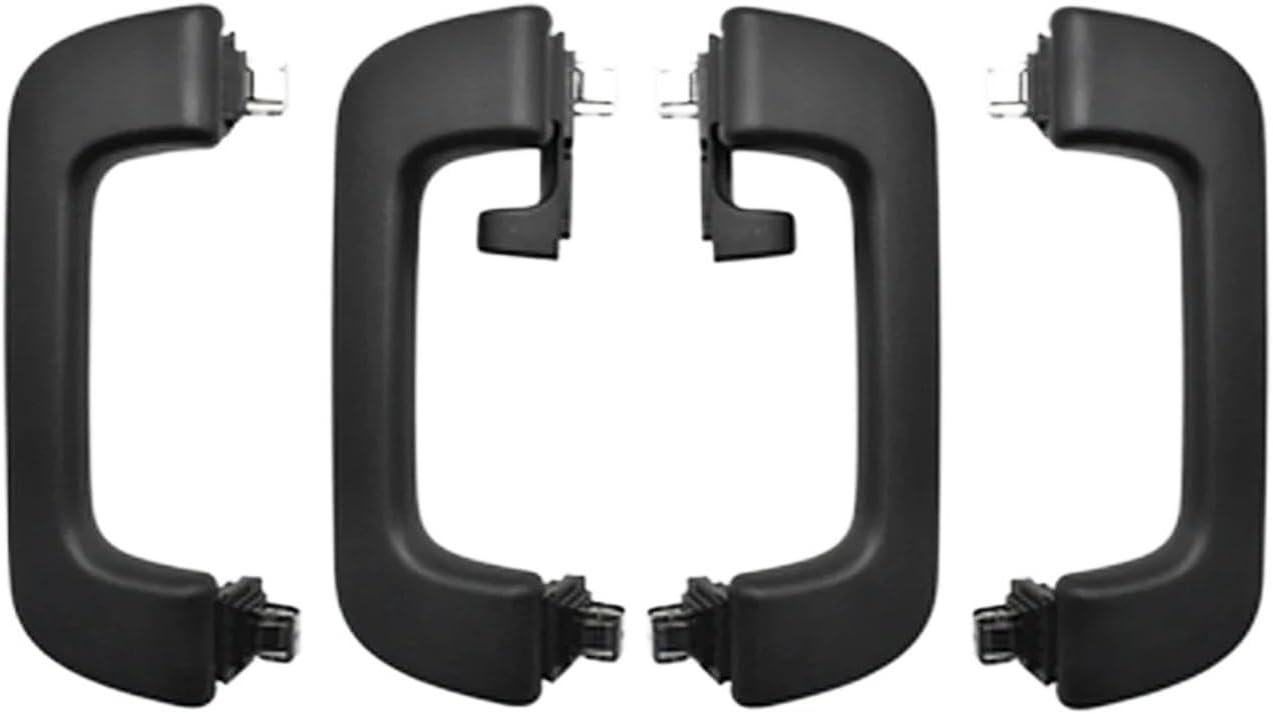 4PCS Black Roof Grab Handles for Audi A4 B8 A5 Q5 A6 C7 A7 S5 S6 RS5 RS6 – Front & Rear Interior Assist Handles (OEM Replacement 8K0857608A 8K0857607C)(RS6 2013-2018)