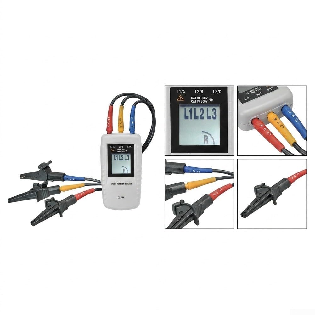 DT-901 Three Phase Rotation Indicator 40-690V LCD