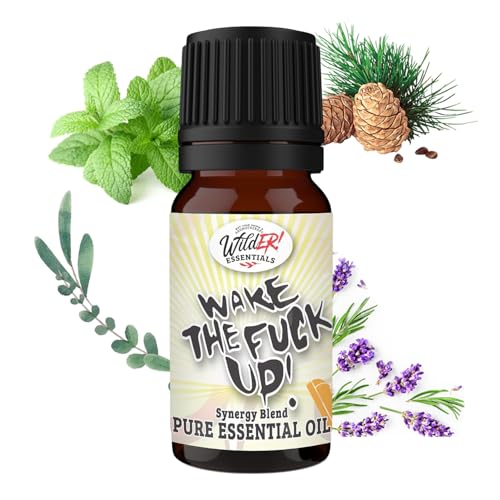 Wild Essentials Wake The F Up Essential Oil Blend, Uplifting Energizing Aromatherapy Oil for...