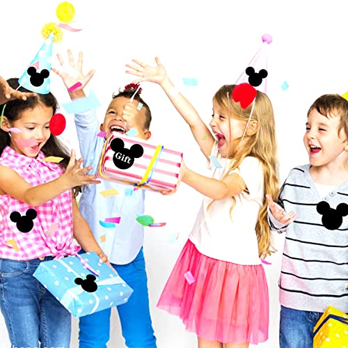 Mickeys Mouse Vinyl Chalk Chalkboard Stickers Minnie Mouse Head Stickers 2.97 X 2.5 Inch Pvc Mickey Stickers Mouse Head Stickers 90 Pack Mickey Head Stickers For Mickeys Mouse Themed Birthday Party #TOP6