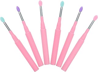 Operitacx 6pcs Lidded Silicone Lip Brushes an...