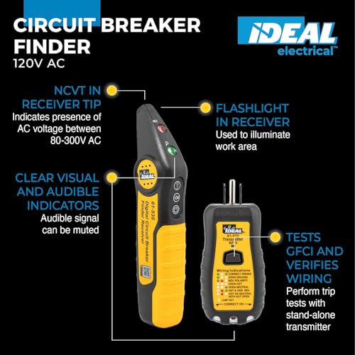 Ideal 61-535 Digital Circuit Breaker Finder