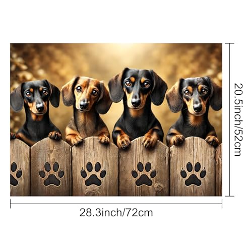 Image of HOMETITUTE Dachshund Dog Stove Cover 28x20 Diatomite Heat Resistant Mat