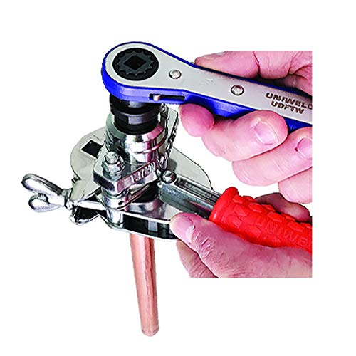 Uniweld UDFT Electric/Manual R-410A Ratchet + Clutch Flaring Tool - Thumbnail 2