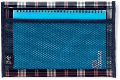 N4040700 Contact Bag, B5 Size, Tartan Checker, Navy