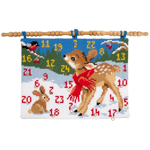Décoration Noël durable avec le kit point de croix Bambi mural - 2